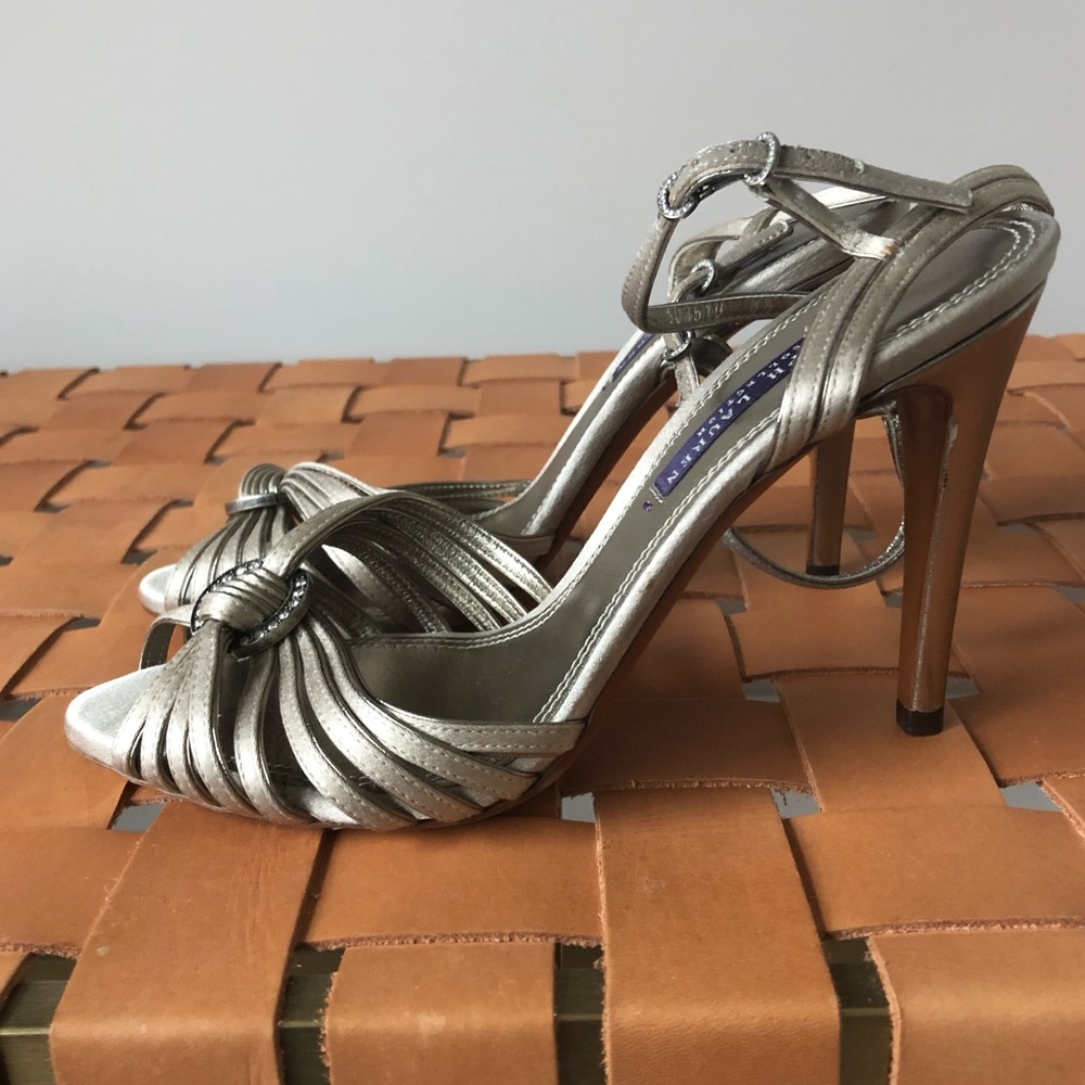 Ralph Lauren Collection High Heel Sandal Metallic